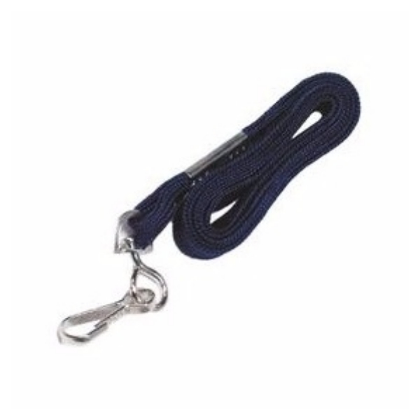 Portagafete cordon azul gancho metal